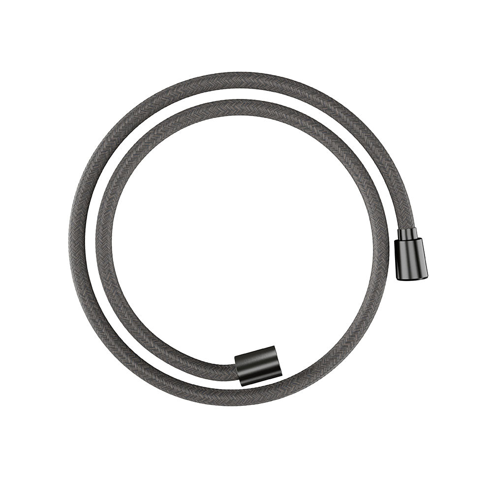 hansgrohe Designflex Textile Shower Hose 125 cm, Brushed Black Chrome
