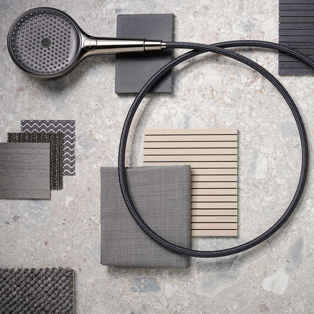 hansgrohe Designflex Textile Shower Hose 125 cm, Brushed Black Chrome