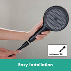 hansgrohe Designflex Textile Shower Hose 125 cm, Matt Black