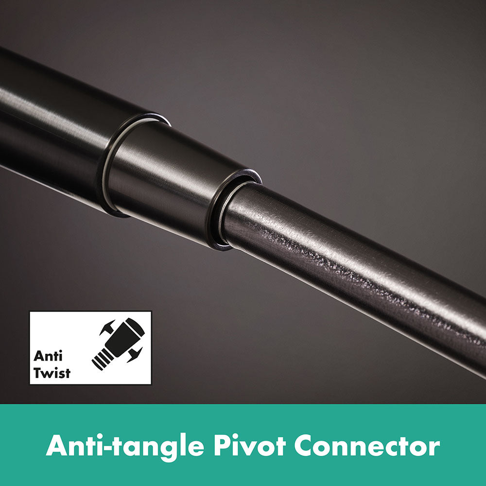 hansgrohe Isiflex Shower Hose 160 cm, Brushed Black Chrome
