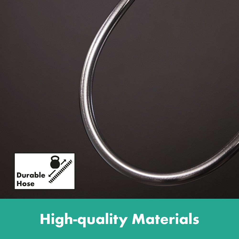 hansgrohe Isiflex Shower Hose 160 cm, Brushed Black Chrome
