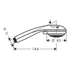hansgrohe Crometta 85 Shower Handset Multi, Chrome