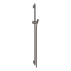 hansgrohe Unica Shower Rail S Puro 90 cm with Isiflex shower hose 160 cm, Brushed Black, Chrome