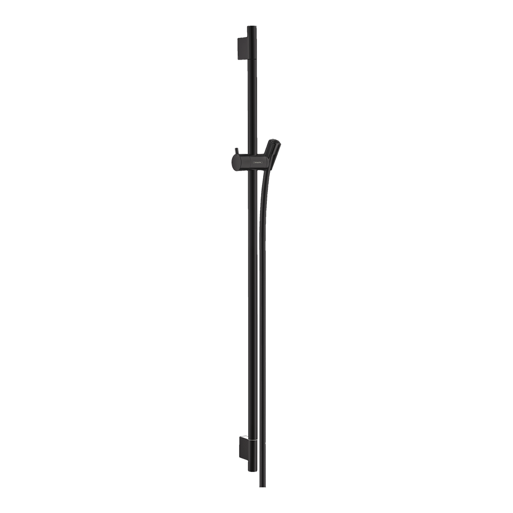 hansgrohe Unica Shower Rail S Puro 90 cm with Isiflex shower hose 160 cm, Matt Black