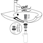 Wirquin Macdee Quick-Clac Basin Waste - Slotted