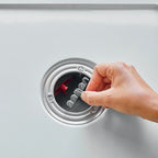 Wirquin Macdee SLIM+ Extra Flat Shower Waste, 90mm - Brushed Nickel ABS Dome
