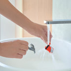 Wirquin Macdee SLIM+ Extra Flat Shower Waste, 90mm - Brushed Nickel ABS Dome