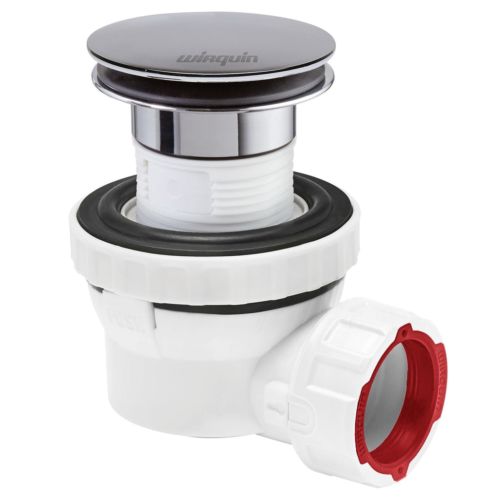 Wirquin Macdee Nano 6.7 Basin Waste & Trap In One Chrome