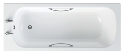 Bathex Grab Rail 450 x 35 White SS 30800