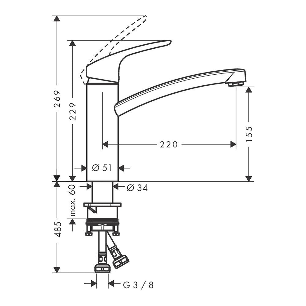 Hansgrohe Hg Focus Kitchen Mixer