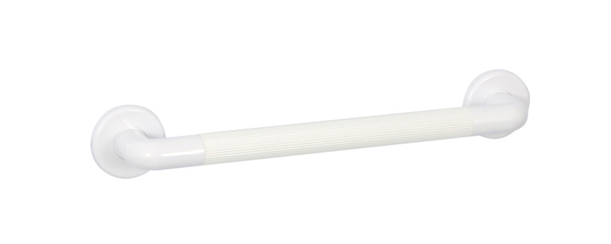 Bathex Ribbed Grab Rail Plastic White 300mm 32640