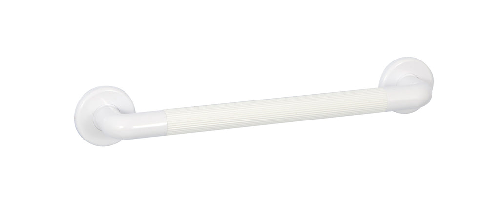 Bathex Ribbed Grab Rail Plastic White 600mm 32660