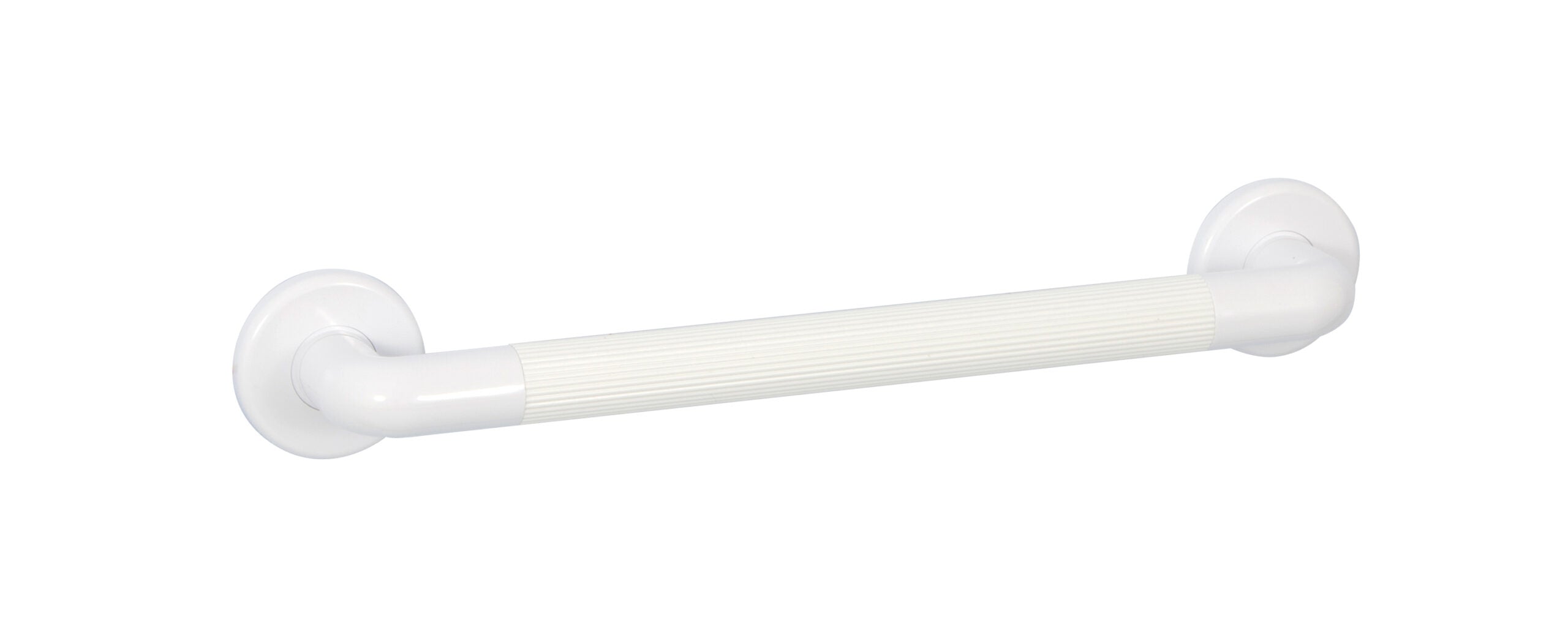 Bathex Ribbed Grab Rail Plastic White 600mm 32660