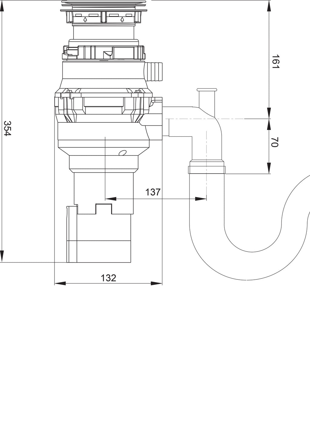 AGA Rangemaster Economy 500 Waste Disposal Unit WDU500/.