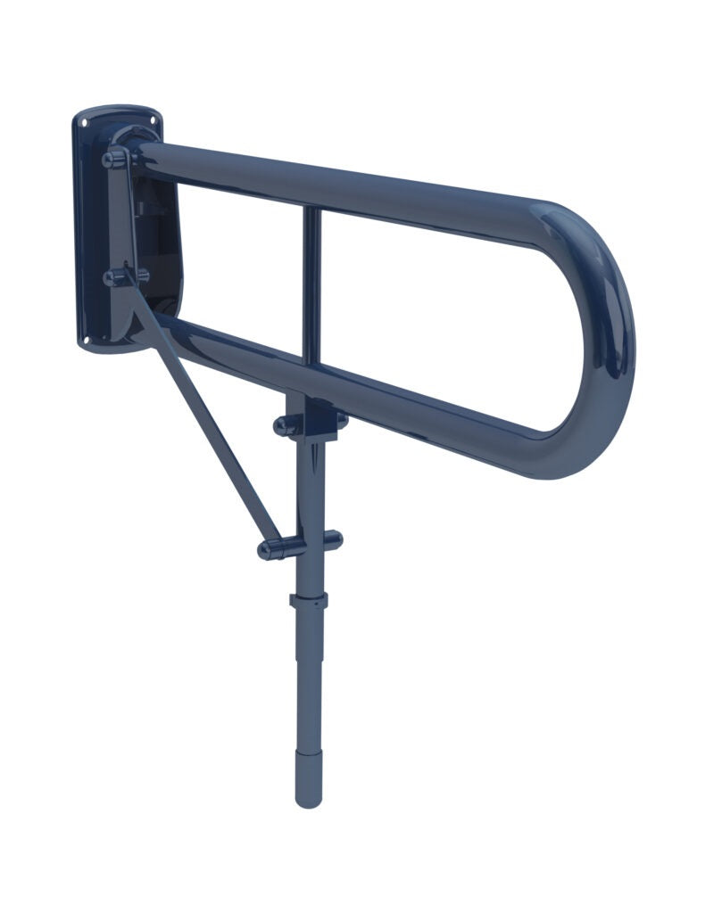 Bathex Support Rail Drop Down Leg Blue 35070