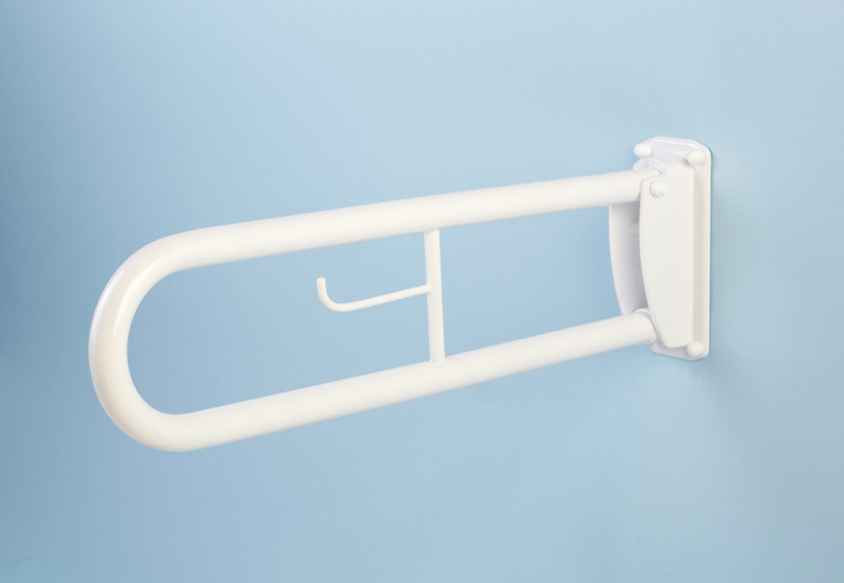 Bathex Hinged Rail with TRH White SS 35200