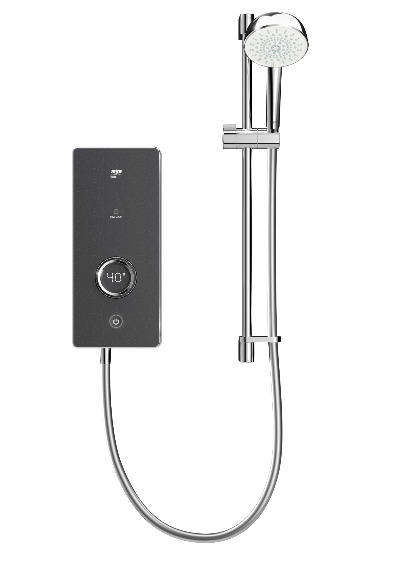 Mira Vista Heatloop 8.7Kw Electric Shower Black