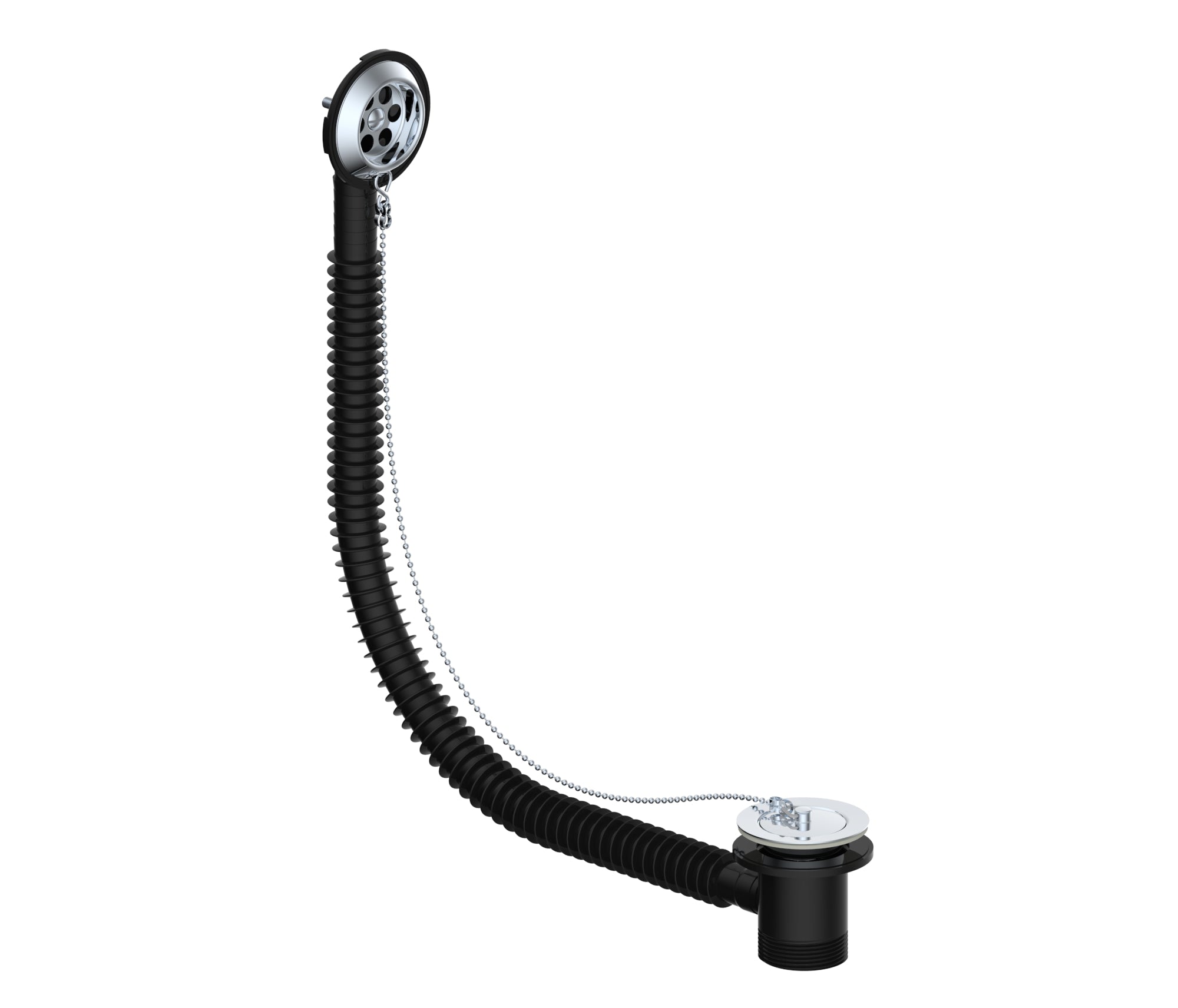 IFLO 1 1/2 INCH BATH WASTE WITH BRASS OVERFLOW
