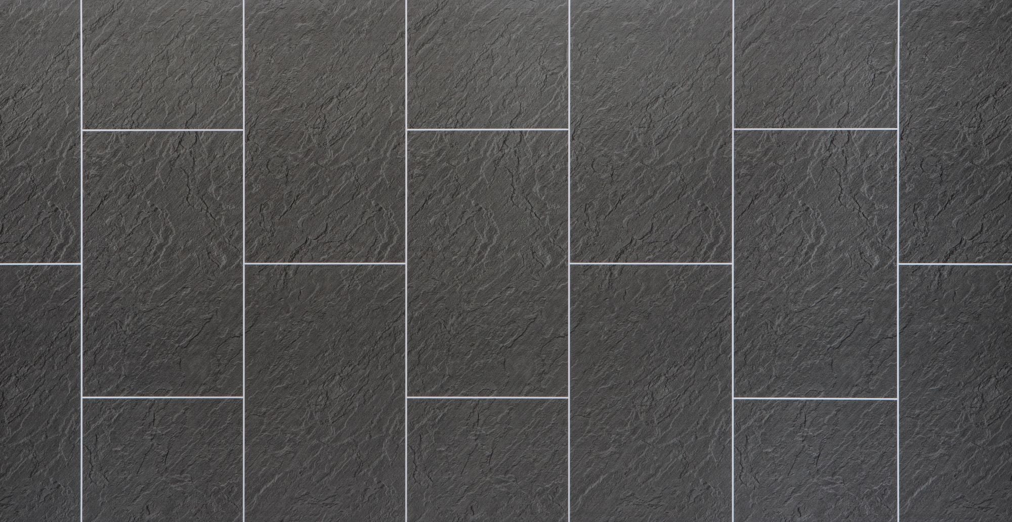 Neptune Grout Line Riven Slate Tile - 1,000 x 2,400mm