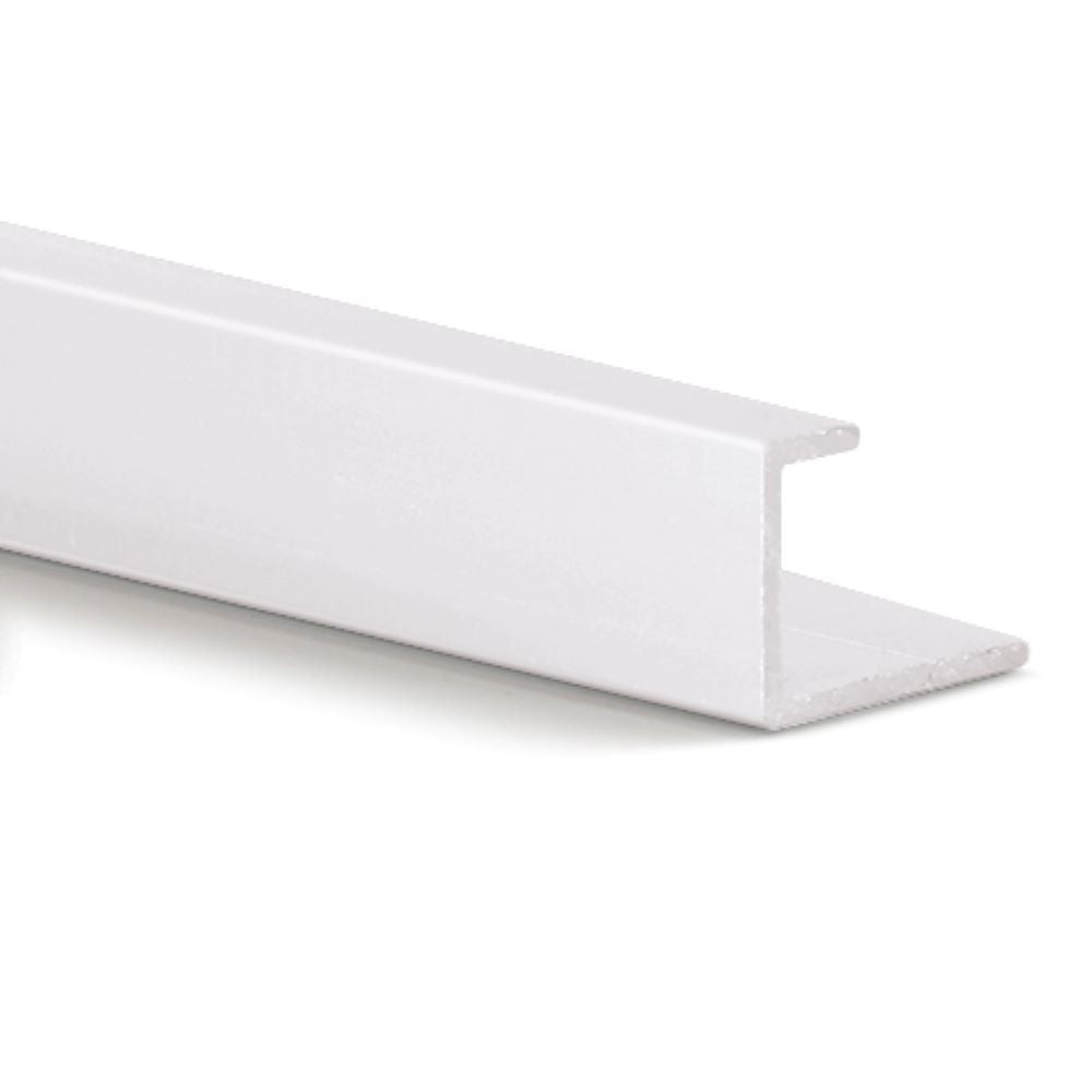 Neptune Aluminium Edge Trim (for 10mm panels) White 2.4m