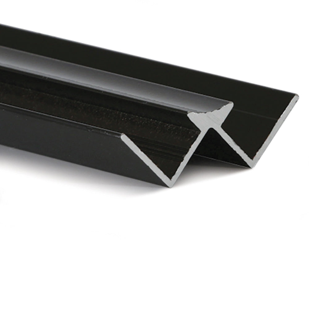 Neptune Aluminium Internal Corner (for 10mm panels) Black 2.4m