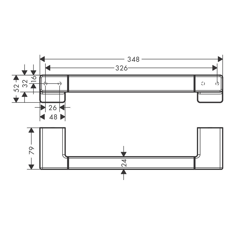 Hansgrohe Addstoris Grab Bar Chrome