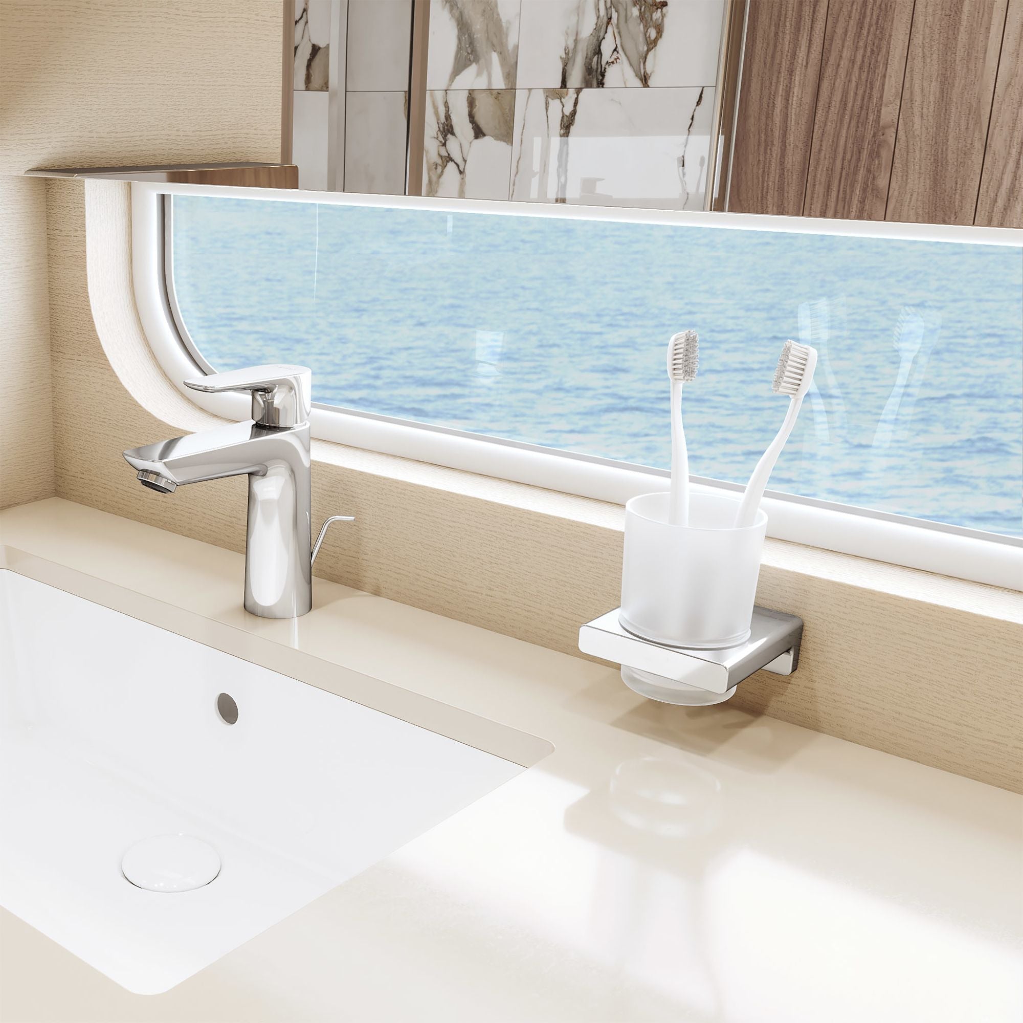 Hansgrohe Toothbrush Tumbler Chrome