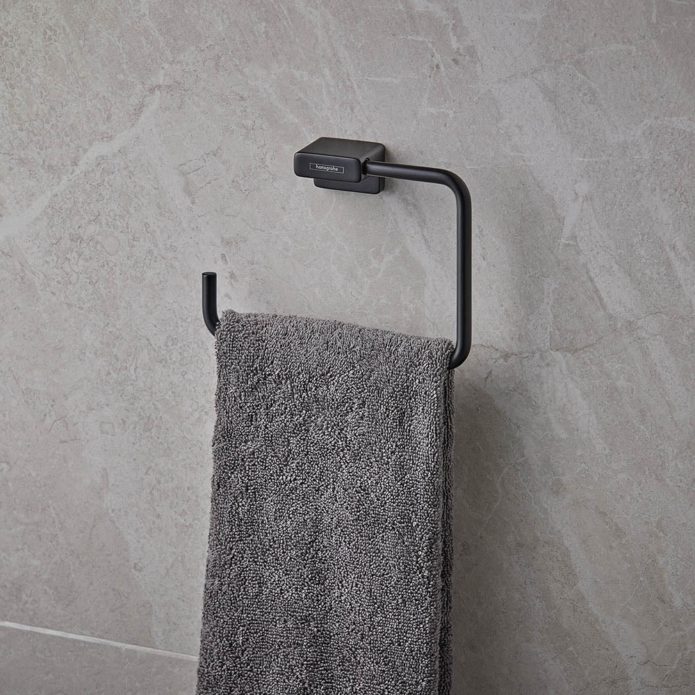 Hansgrohe Addstoris Towel Ring Black