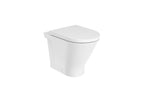 Roca the Gap Round Rimless Back to Wall Toilet Dual Outlet White