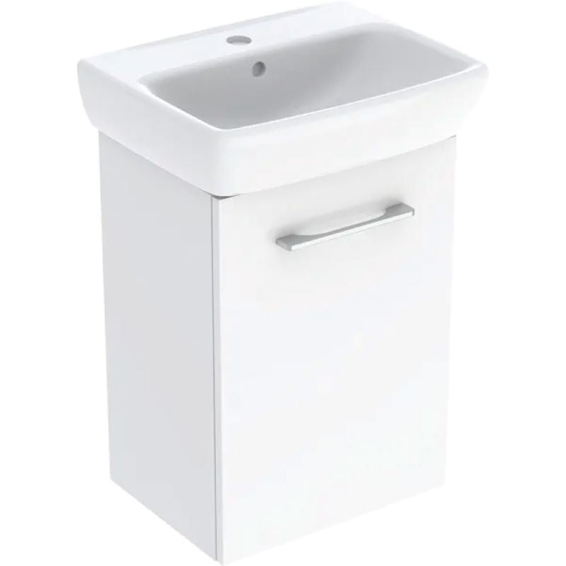Geberit Selnova Square Vanity Unit With Basin 1 Door 450X649X350mm White 502.746.00.1