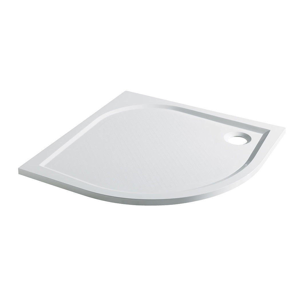 Eastbrook Vanguard 25 Plan B 900mm x 900mm Quadrant Shower Tray - White 51.057