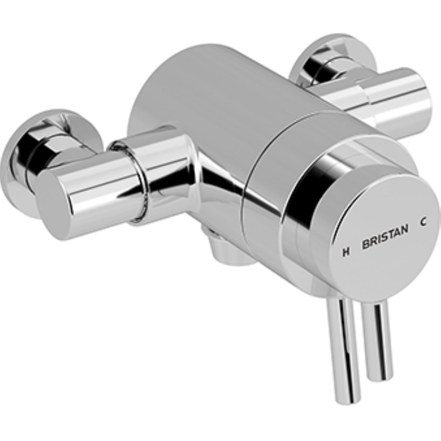 Bristan Prism Exposed Dual Control Shower Valve (Bottom Outlet) PM2 CSHXVO C.