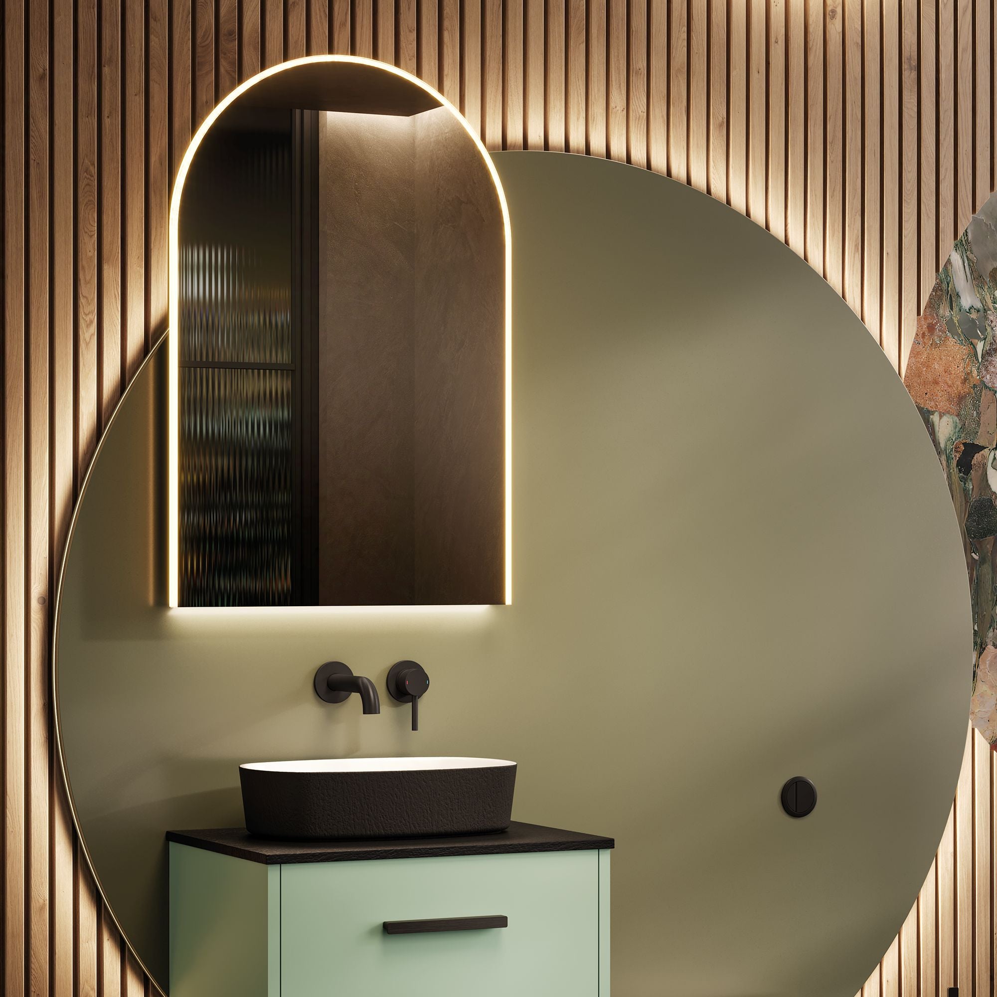 HiB Alba Arch Mirror 80cm 57300