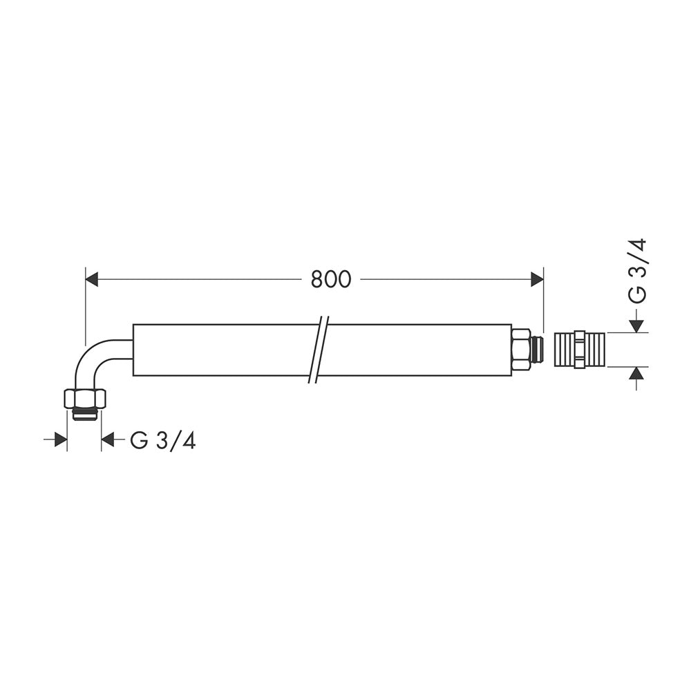 hansgrohe Flexible Connection Tube 80 cm