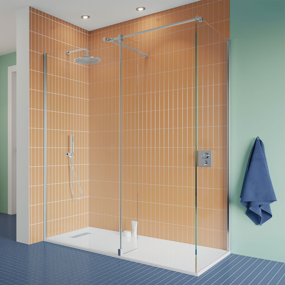 Crosswater Gallery 10mm Panel 2000mm x 800mm GR080010CF+. GR080010CF_V2