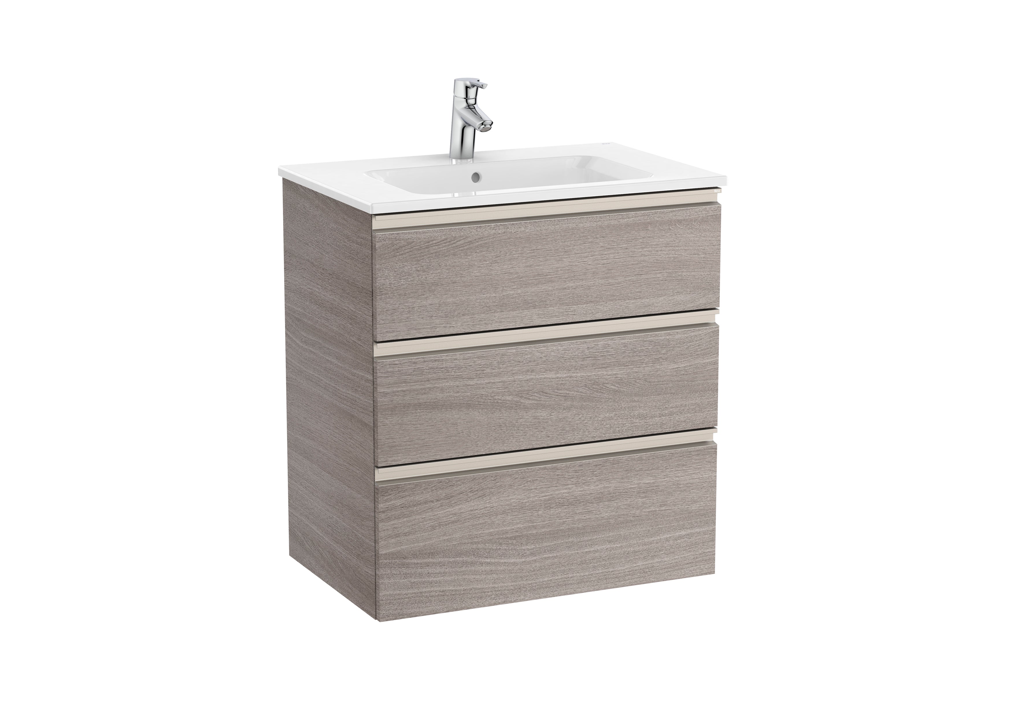 Roca The Gap Unik Vanity Unit 3 Drawers 700mm City