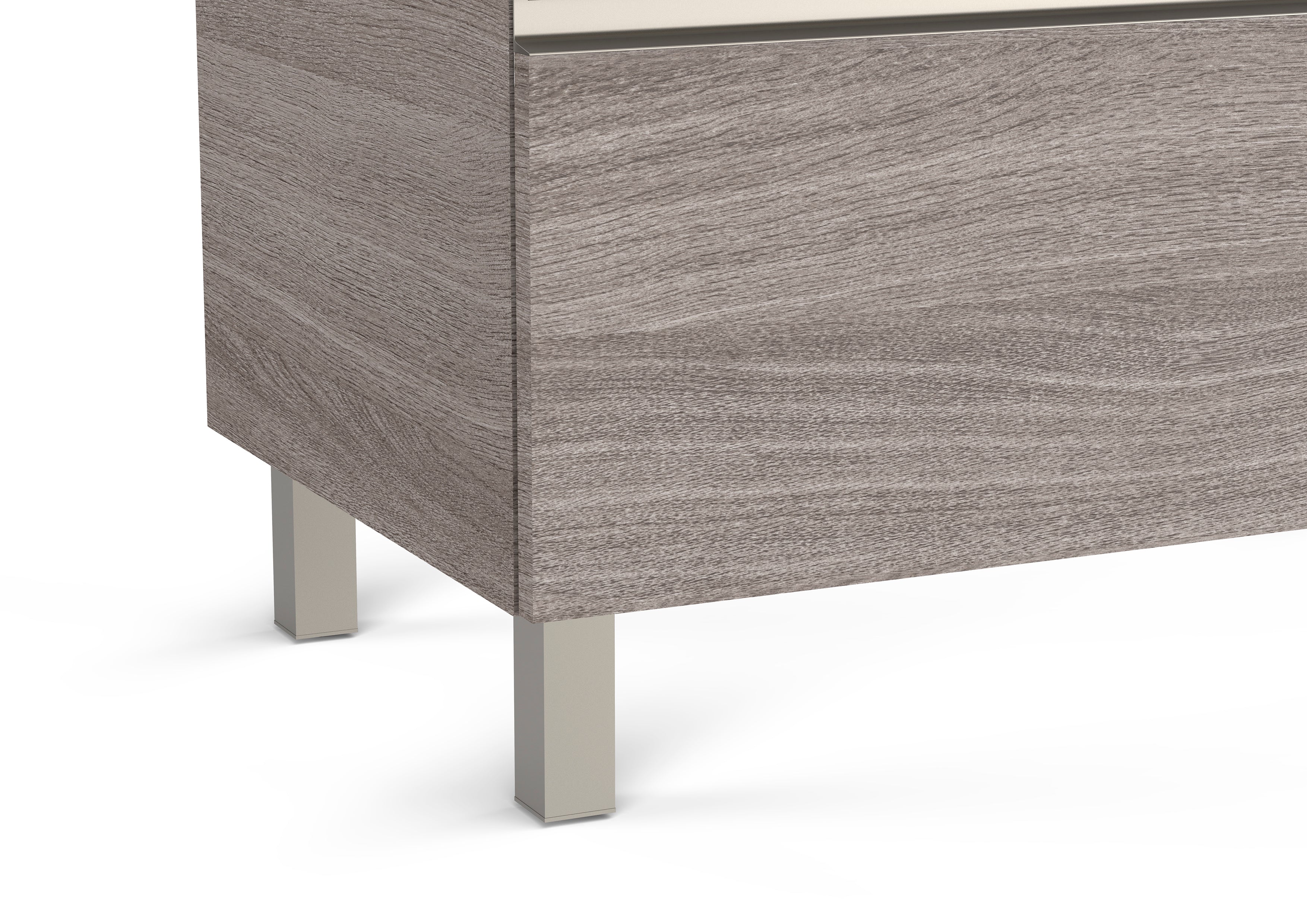 Roca The Gap Set of 4 Feet 110mm Nickel / 3 Drawer
