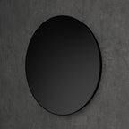 HiB Trim Round 80 Black Frame Mirror