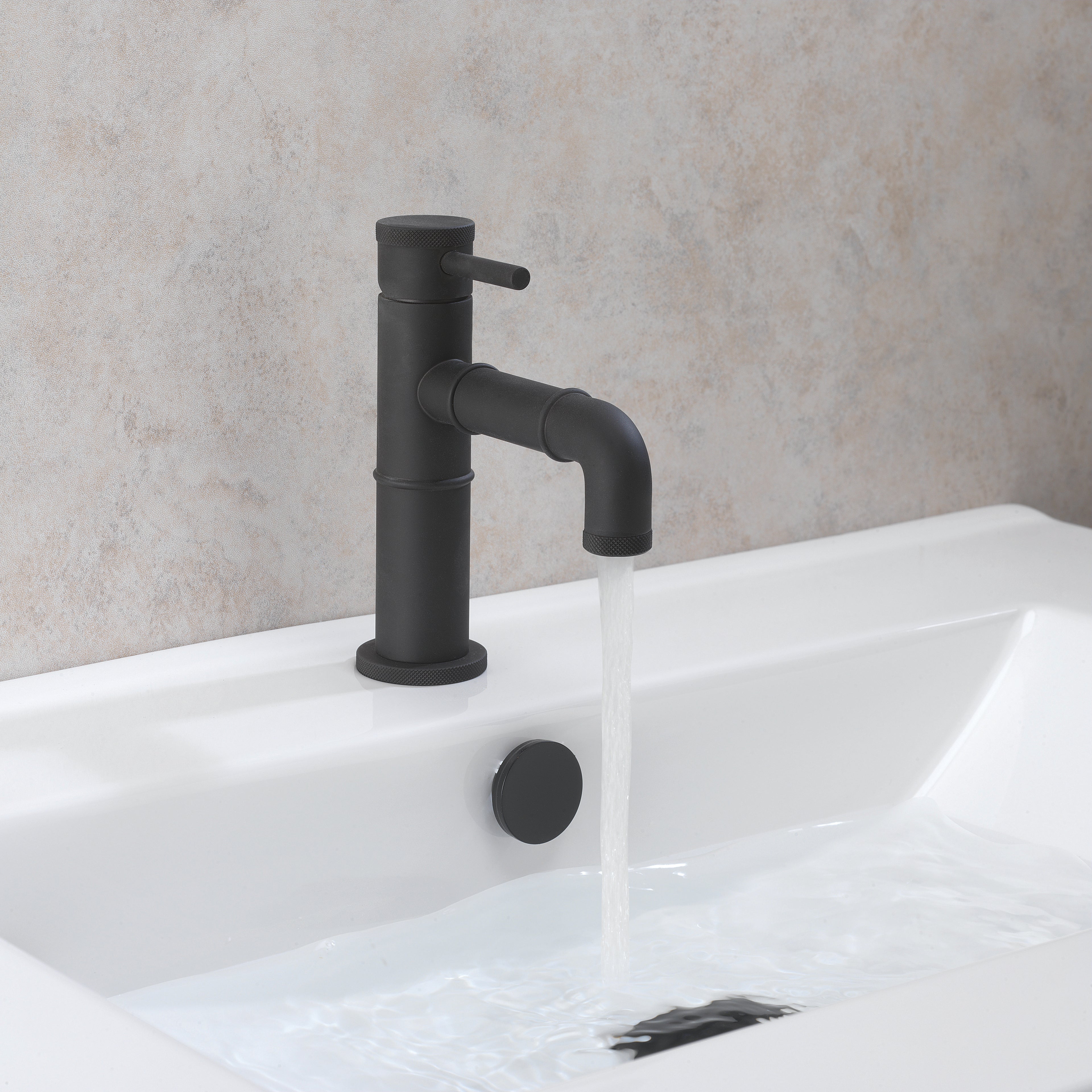 Crosswater MPairO Industrial Basin Monobloc Without Waste Carbon Black