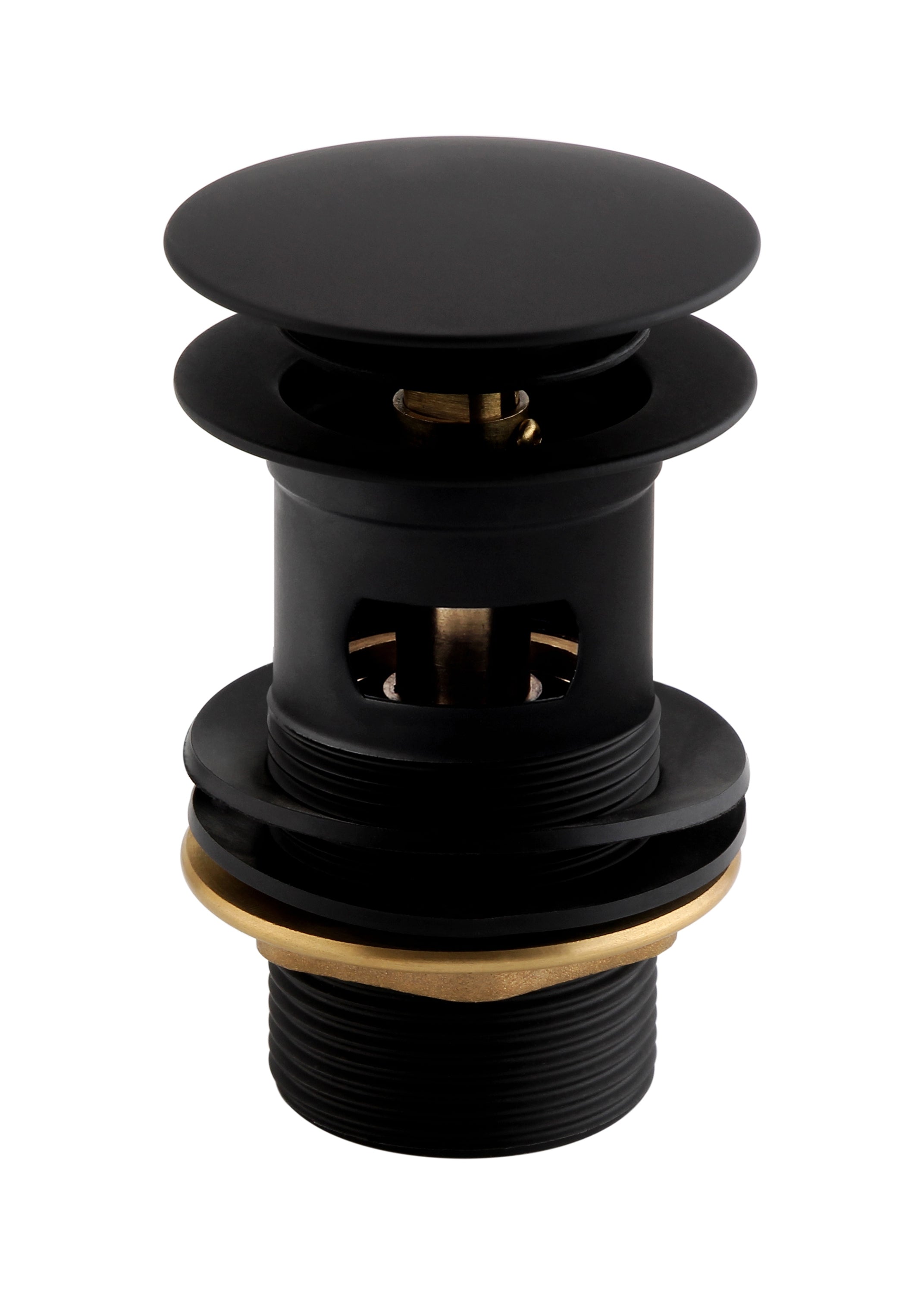 Bristan Round Basin Clicker Waste Slotted Black W BASIN04 BLK