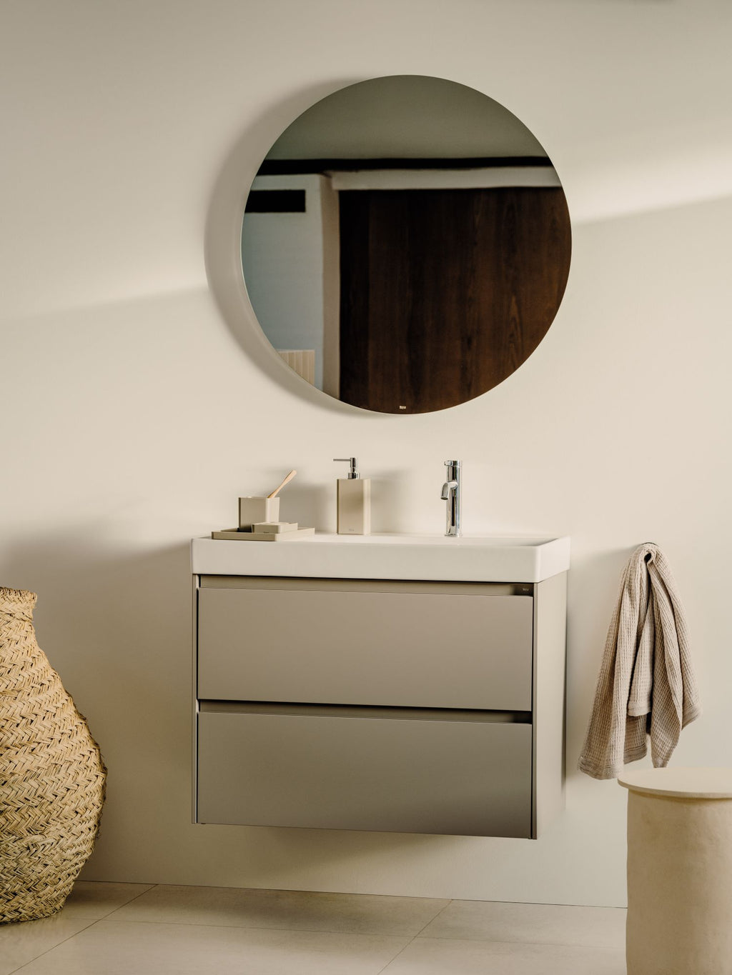 Roca Ona Countertop Soap Dispenser Grey