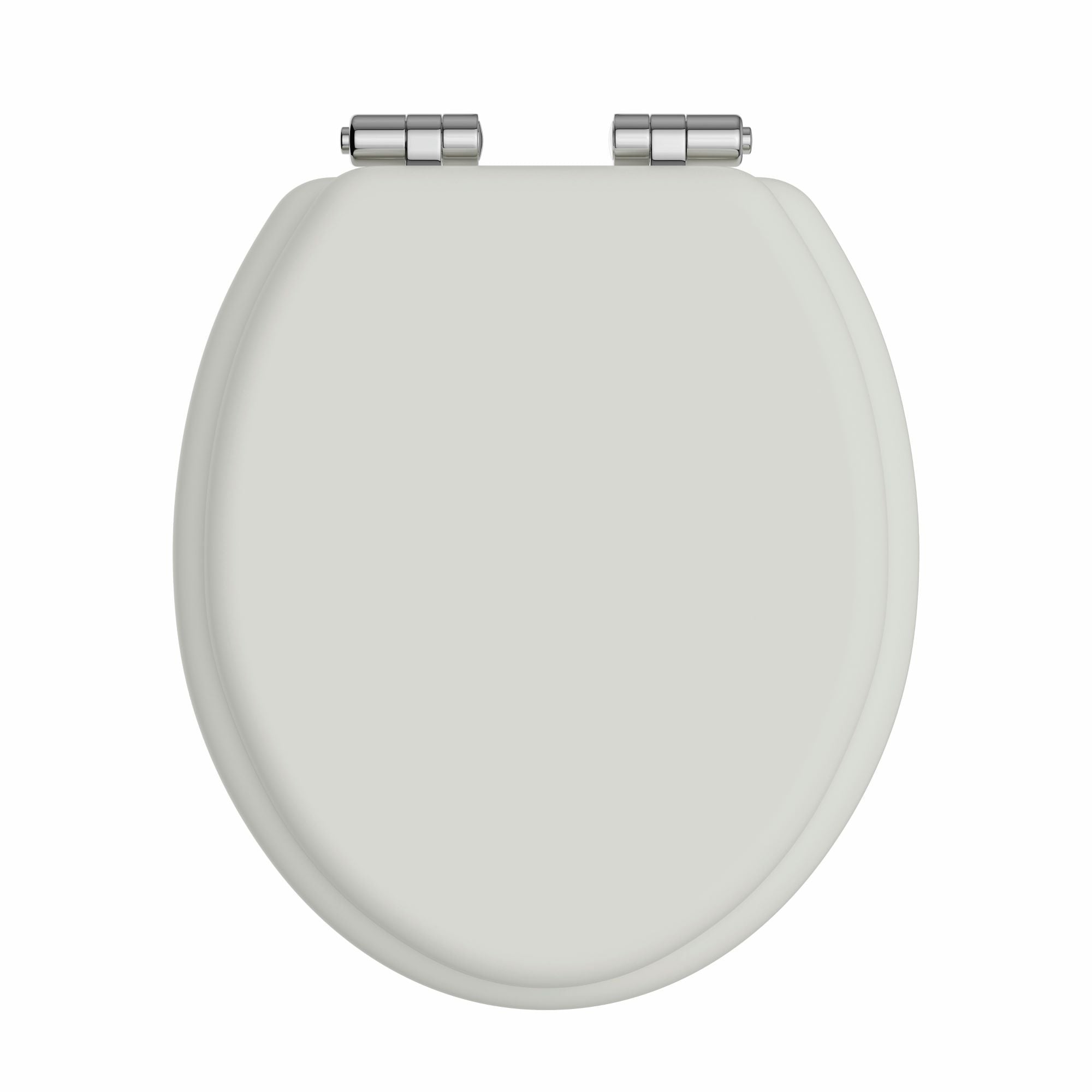 Heritage Toilet Seat Soft Close Chrome Hinges Chantilly