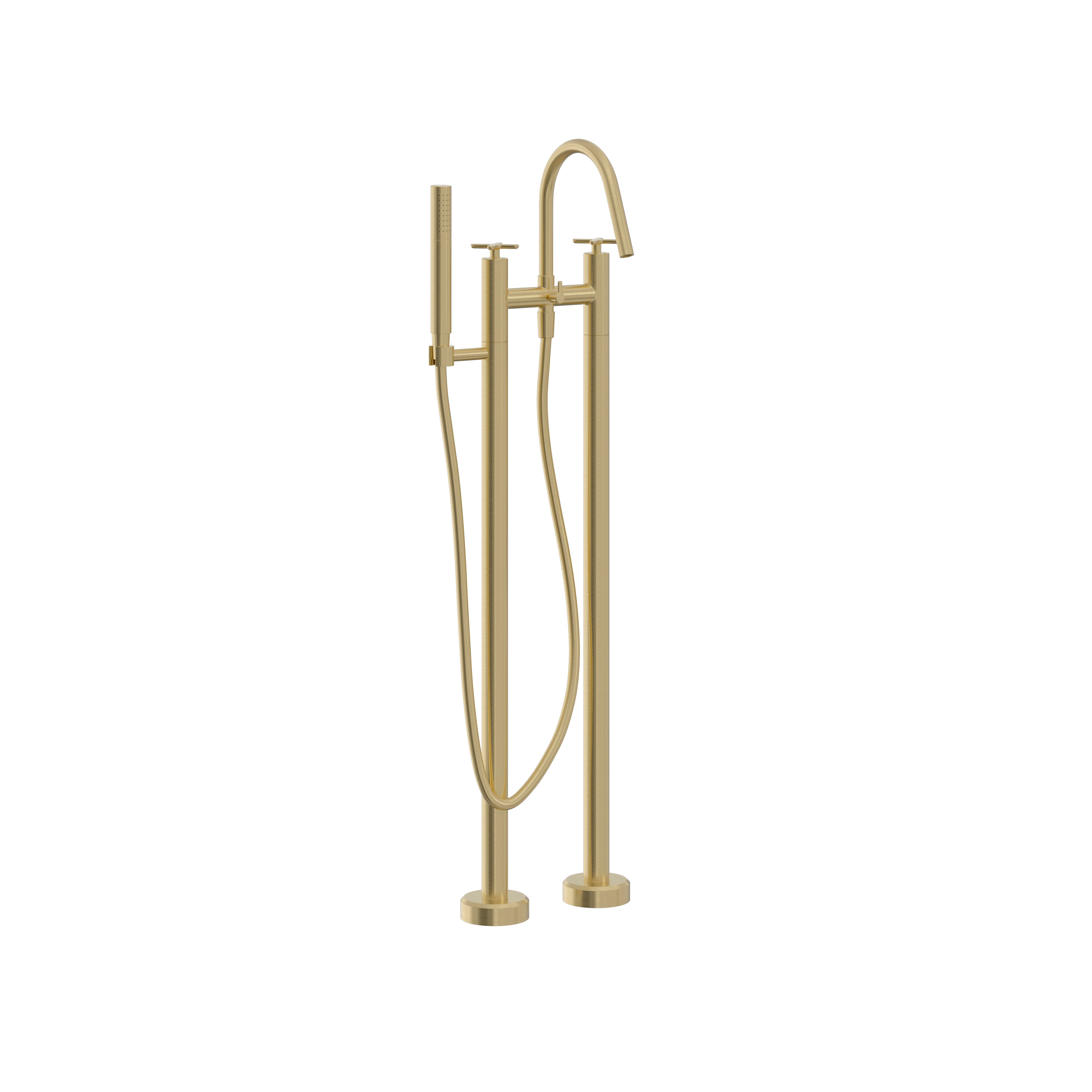 Heritage Salcombe Floor Standing BSM Brushed Brass