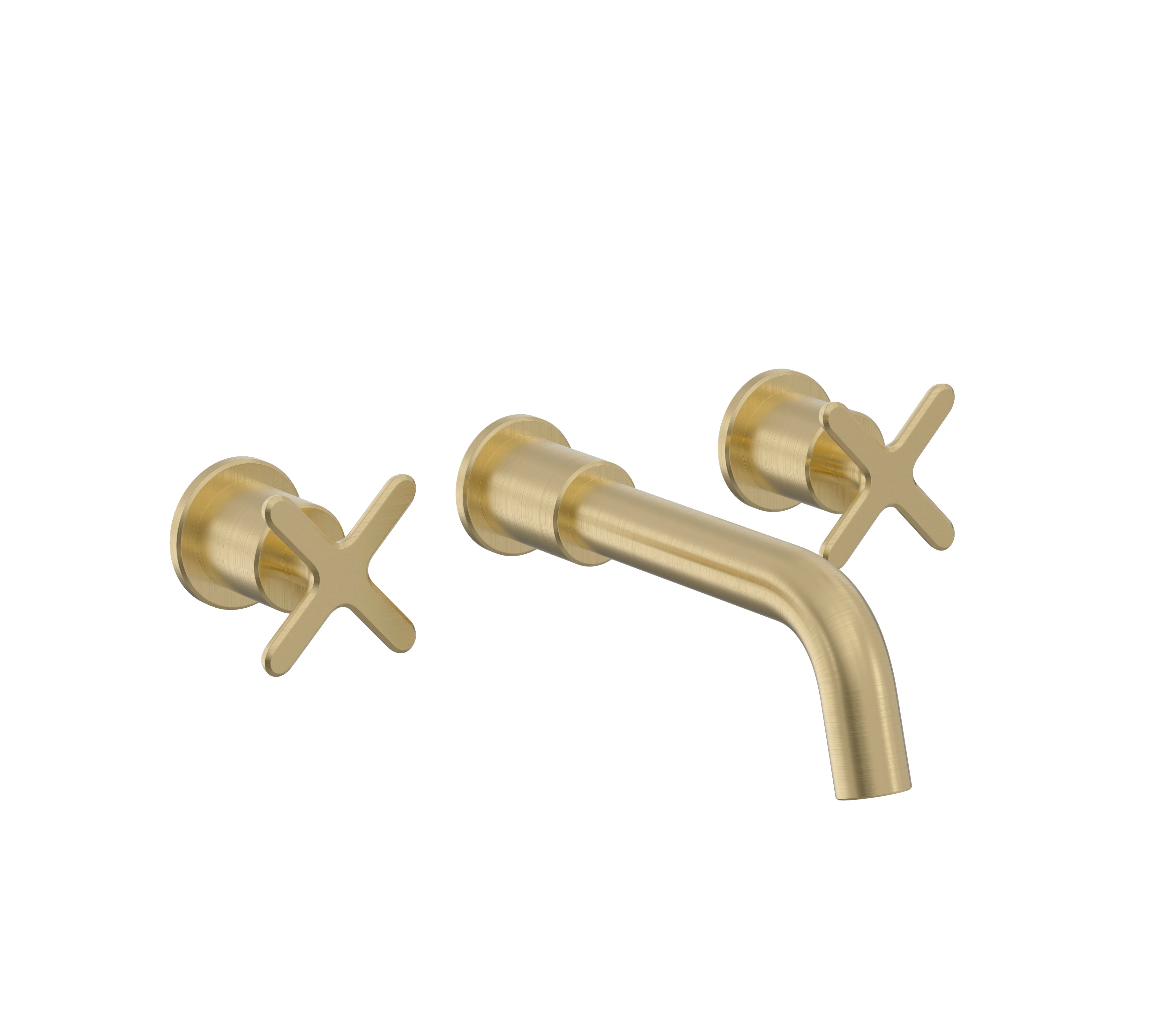 Heritage Salcombe 3TH Wall Mounted BAS Brushed Brass