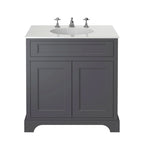 Heritage Wilton Vanity Unit 600mm Freestanding - Graphite