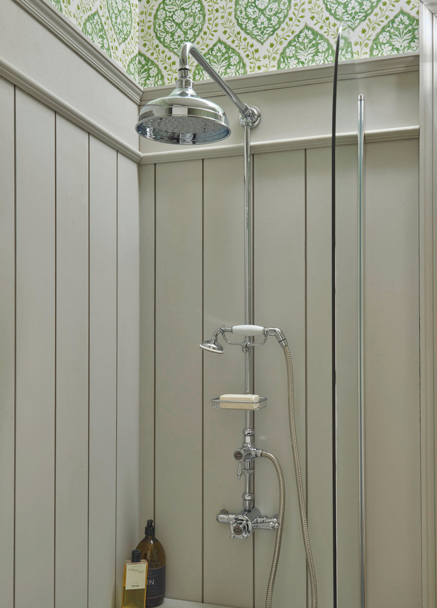Heritage Trinity Exposed Dual Control with Rigid Riser and Diverter Chrome
