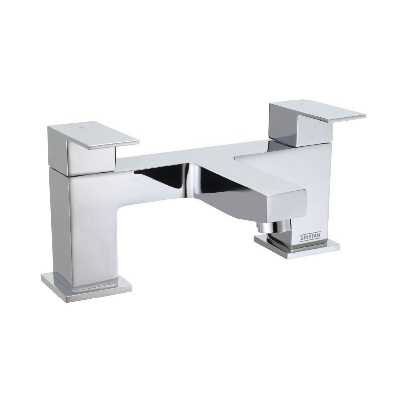 Bristan Qubo Bath Filler Tap Chrome QB BF C