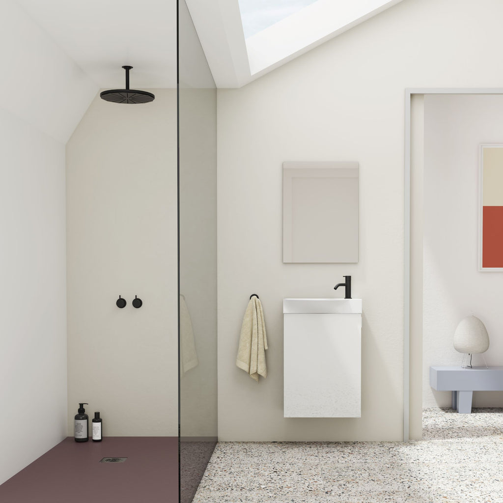 Roca Bosco Unik 1 Door Vanity Unit 450mm Gloss White