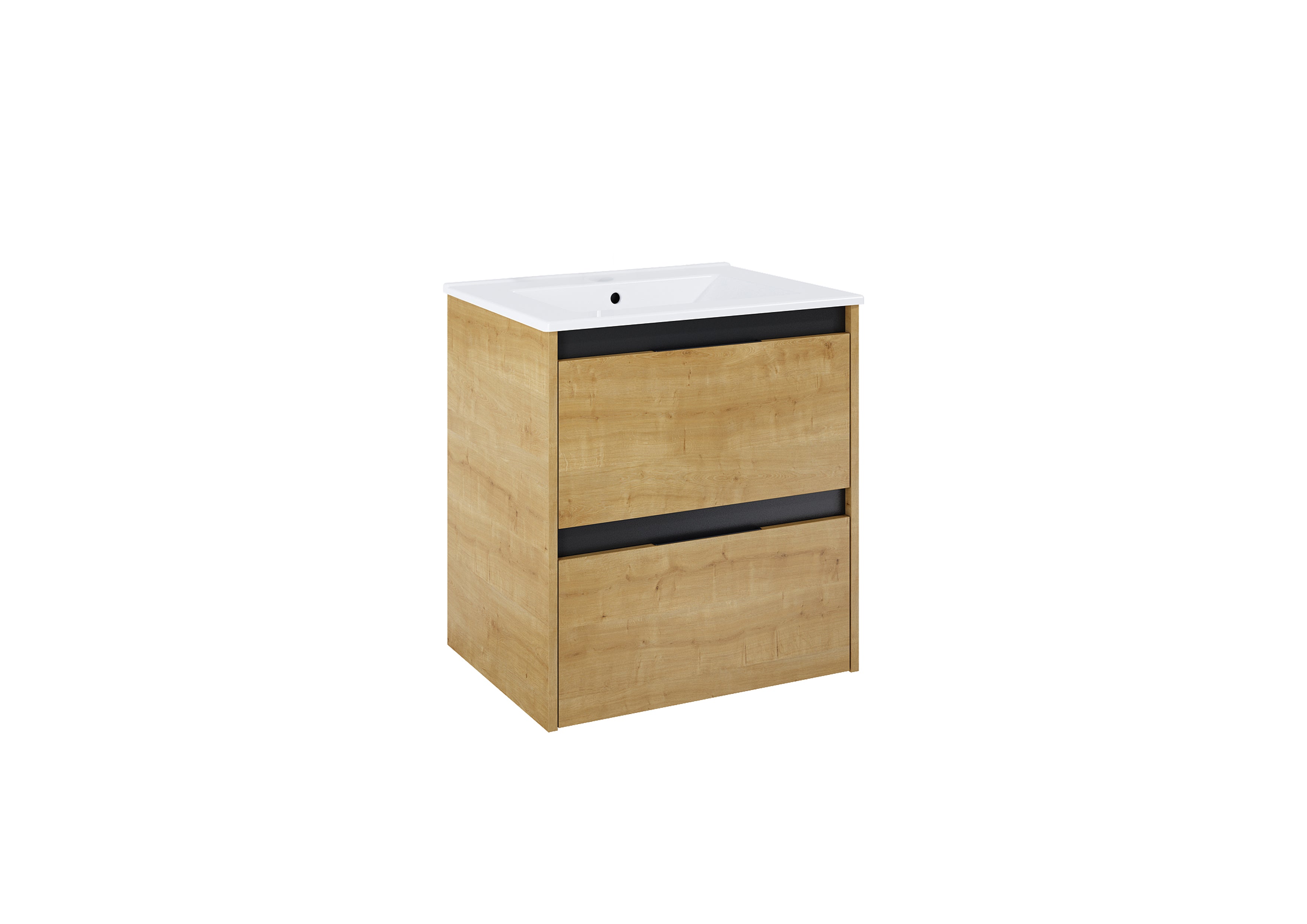 IFLO BASIN UNIT TEANO 60 2DR HAM OAK WH