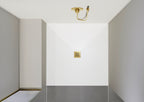 wedi Fundo drain grid 5.1 metallic gold, square solid 115x115x5mm